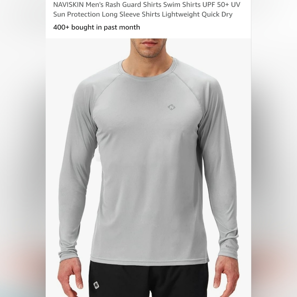 Men's swim/workout shirt UPF 50